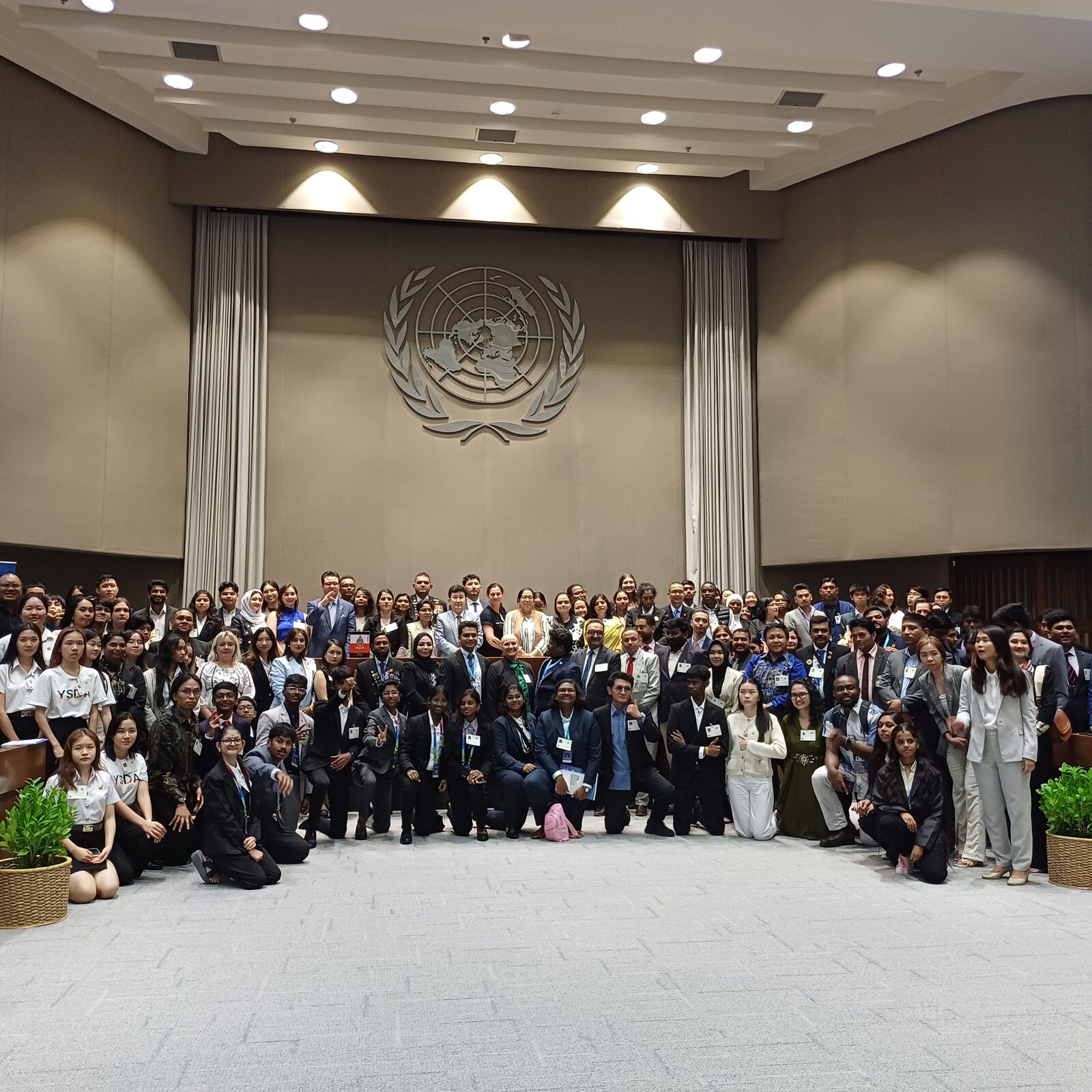 Delegates assembled at the International Youth Forum, Bangkok, 2024